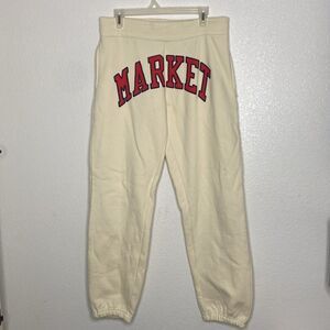 MARKET Men’s Cream Joggers Size M in like new condition.